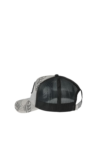 Gorra - Gris, negro y beige