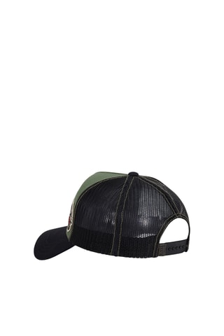 Gorra - Negro, caqui y rojo