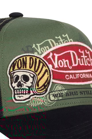 Gorra - Negro, caqui y rojo