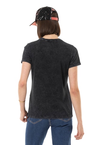 Camiseta - Negro, rosa y blanco