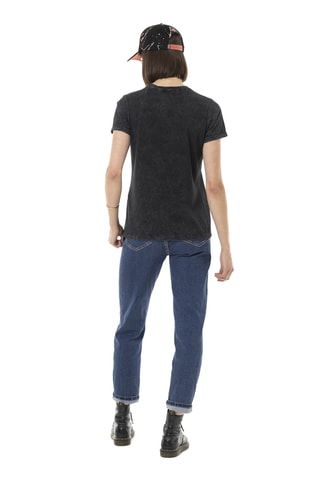 Camiseta - Negro, rosa y blanco