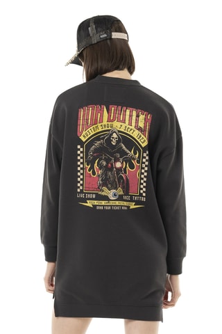 Vestido sudadera - Gris oscuro