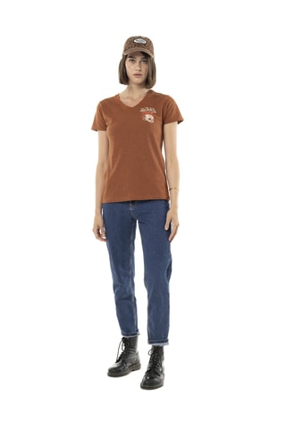 Camiseta regular - Marrón