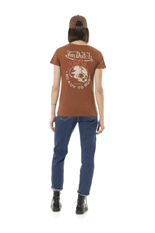 Camiseta regular - Marrón