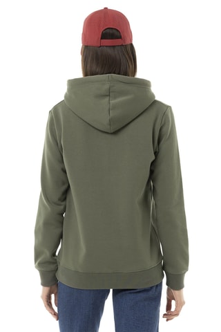 Sudadera con capucha - Caqui, verde y rojo