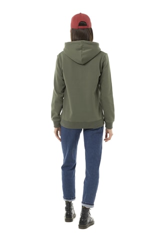 Sudadera con capucha - Caqui, verde y rojo