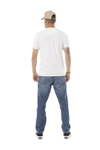 Camiseta regular - Blanco, rojo y azul