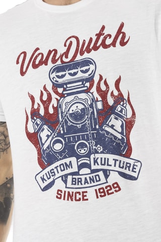 Camiseta regular - Blanco, rojo y azul