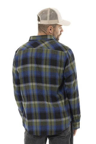 Camisa regular fit - Azul, rojo y azul marino