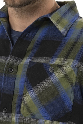 Camisa regular fit - Azul, rojo y azul marino