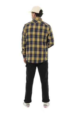 Camisa regular fit - Amarillo y azul