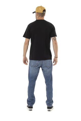 Camiseta regular - Negro, blanco y amarillo