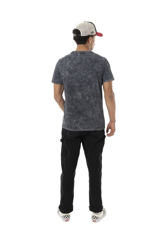 Camiseta regular - Gris, amarillo y negro