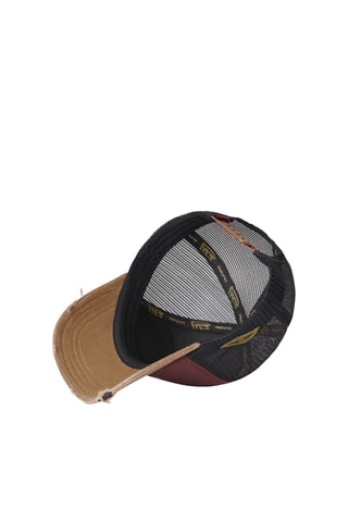 Gorra - Azul, burdeos y negro