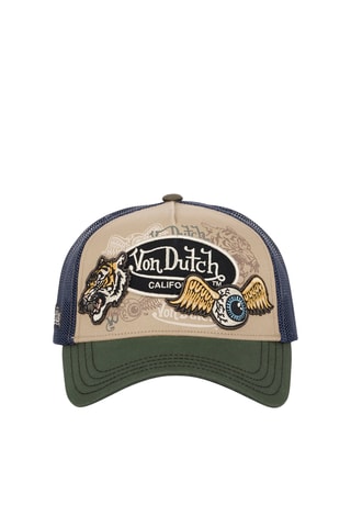 Gorra - Caqui, azul marino y blanco