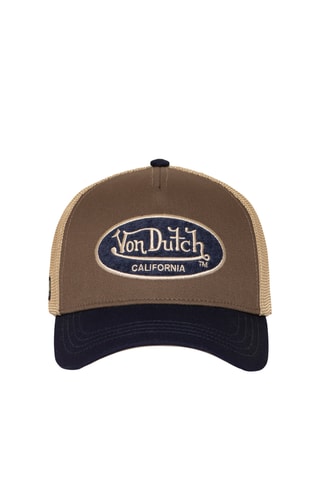 Gorra - Azul, beige y marrón