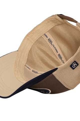 Gorra - Azul, beige y marrón