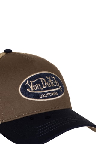 Gorra - Azul, beige y marrón