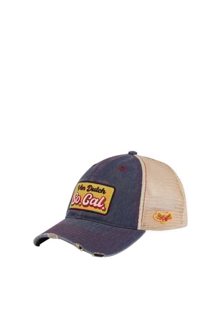 Gorra - Azul, beige y marrón