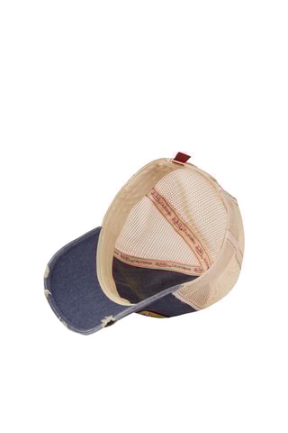 Gorra - Azul, beige y marrón