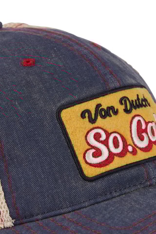 Gorra - Azul, beige y marrón