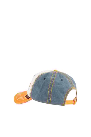 Gorra vaquera - Blanco, azul y amarillo