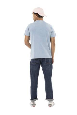 Camiseta regular - Azul, negro y rojo