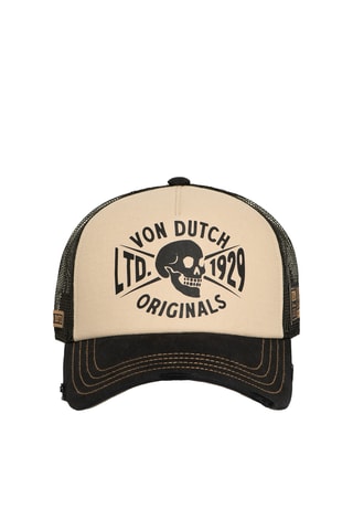 Gorra - Negro y beige