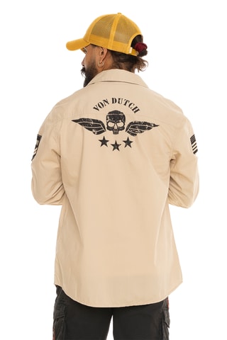 Camisa regular fit - Beige