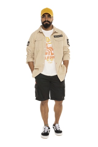 Camisa regular fit - Beige