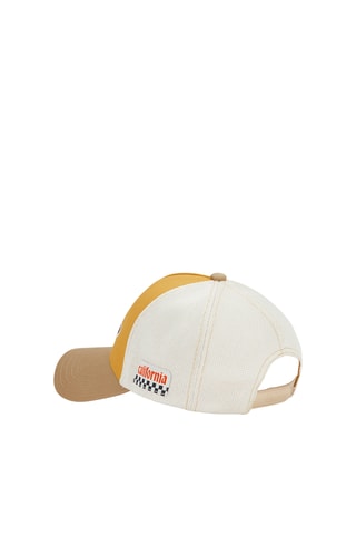 Gorra - Beige, naranja y burdeos