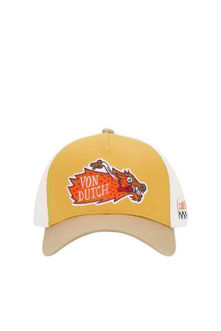 Gorra - Beige, naranja y burdeos