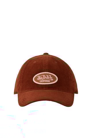 Gorra de terciopelo - Marrón y blanco