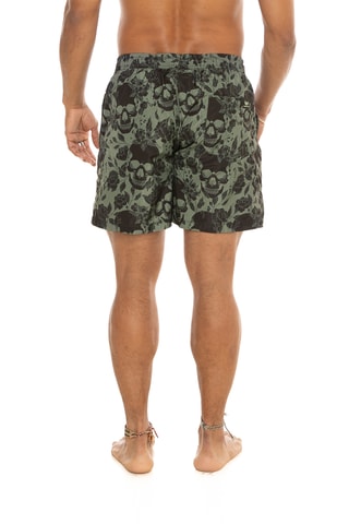 Bañador corto - Caqui y negro