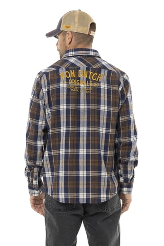 Sobrecamisa - Marrón, rojo y gris