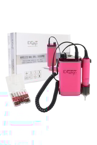 Levigatrice elettrica per unghie - Rosa - 6 testine - 35000 giri/min