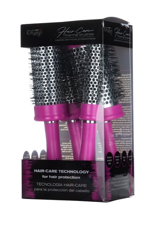 4 spazzole termiche - Rosa