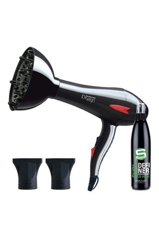 Asciugacapelli con diffusore & trattamento rivelatore di ricci - Per capelli ondulati e ricci. - 2 prodotti