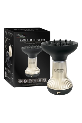 Asciugacapelli diffusore per ricci - Nero & dorato - 800 W