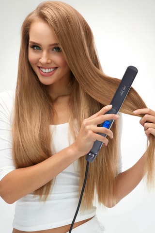 Piastra per capelli - Sublime Platinum Waterproof - 38W - Nero & argentato