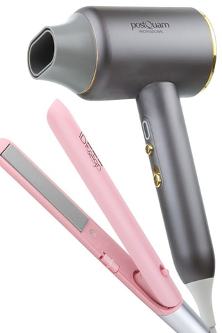 Pack piastra per capelli e asciugacapelli