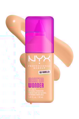 Base de maquillaje Em Wonder - Para todo tipo de piel - 08 vanilla - 30 ml - Nyx