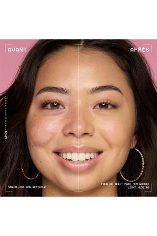 Base de maquillaje Em Wonder - Para todo tipo de piel - 9 light nude - 30 ml - Nyx