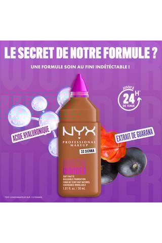 Base de maquillaje Em Wonder - Para todo tipo de piel - 33 Sienna - 30 ml - Nyx