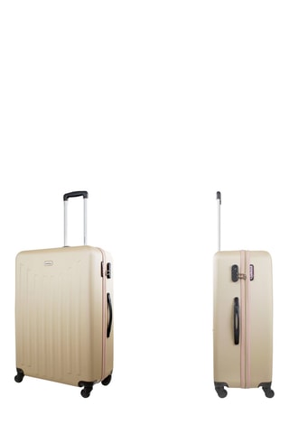 Valise grand volume Brooklyn  (L) - 70 cm  - Beige
