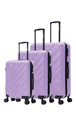 Set de 3 valises - 56/66/75 cm - Violet
