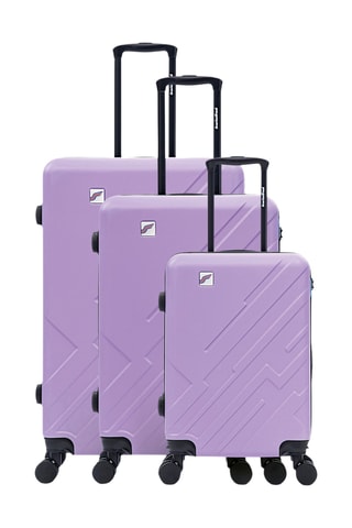Set de 3 valises - 56/66/75 cm - Violet