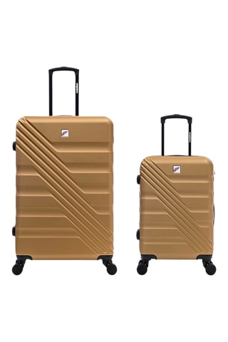 Valise cabine et valise grand volume (S/L) - 55/75 cm - Beige