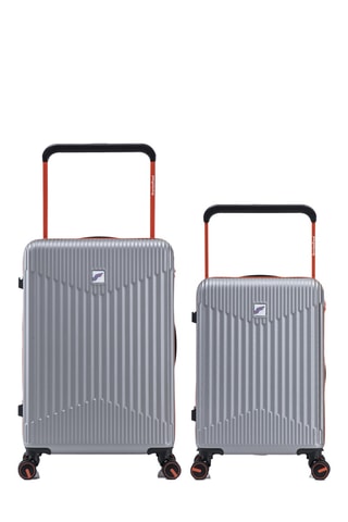 Valise cabine et valise semaine (S/M) - 58/68 cm - Gris