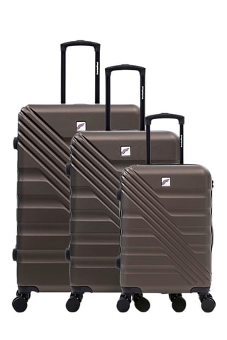 Set de 3 valises - 55/65/75 cm - Marron
